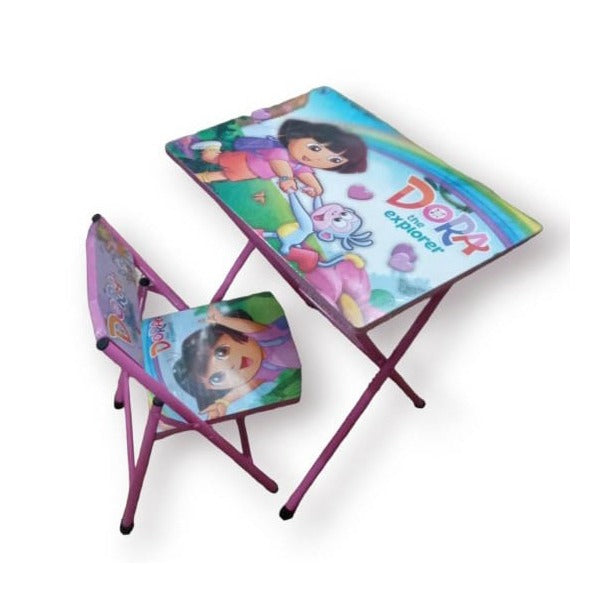 Kids Table and Chair Set - Dora (Purple)