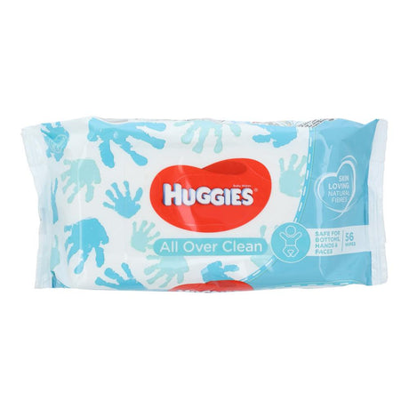 HUGGIES BABY WIPES ALL OVER CLEAN 56 PC
