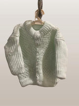 Light green warm woolen set - sweater, trouser and cap