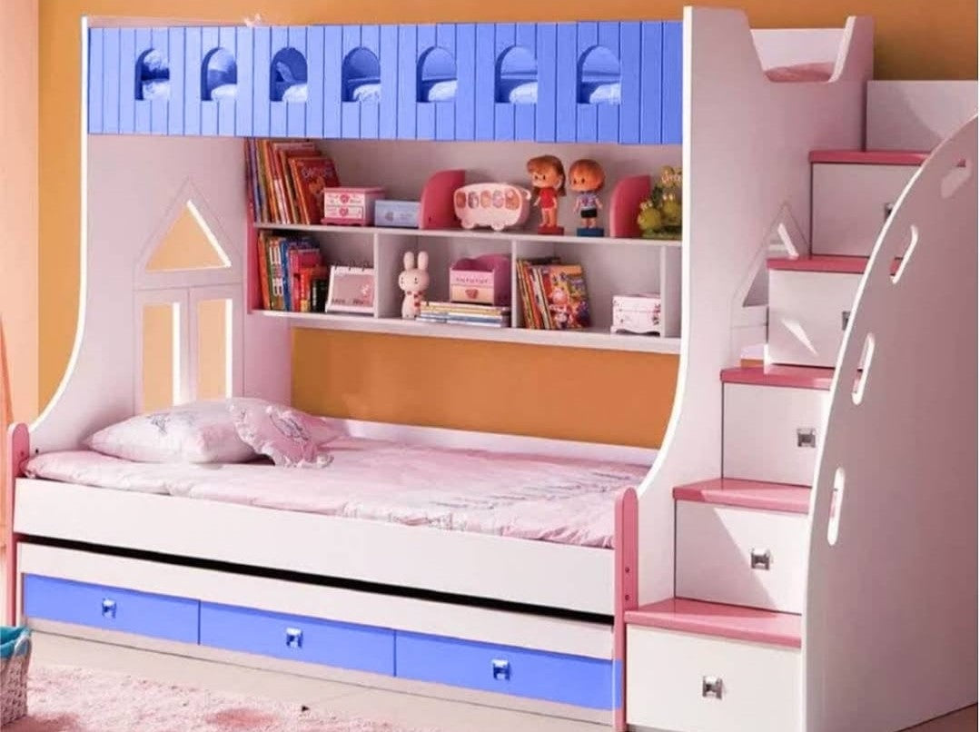 Bunker Bed - Pink & Blue