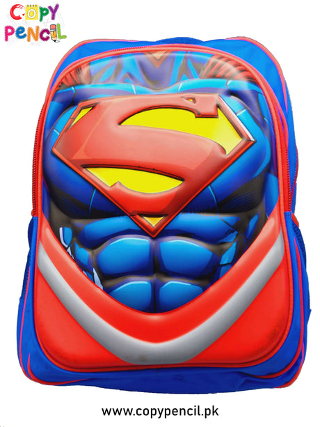 Superman Themed Backpack For Kids Superhero 