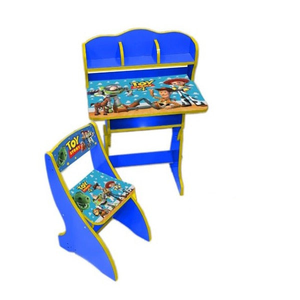 Kids Study Table & Chair Set - Toy Story (Blue)