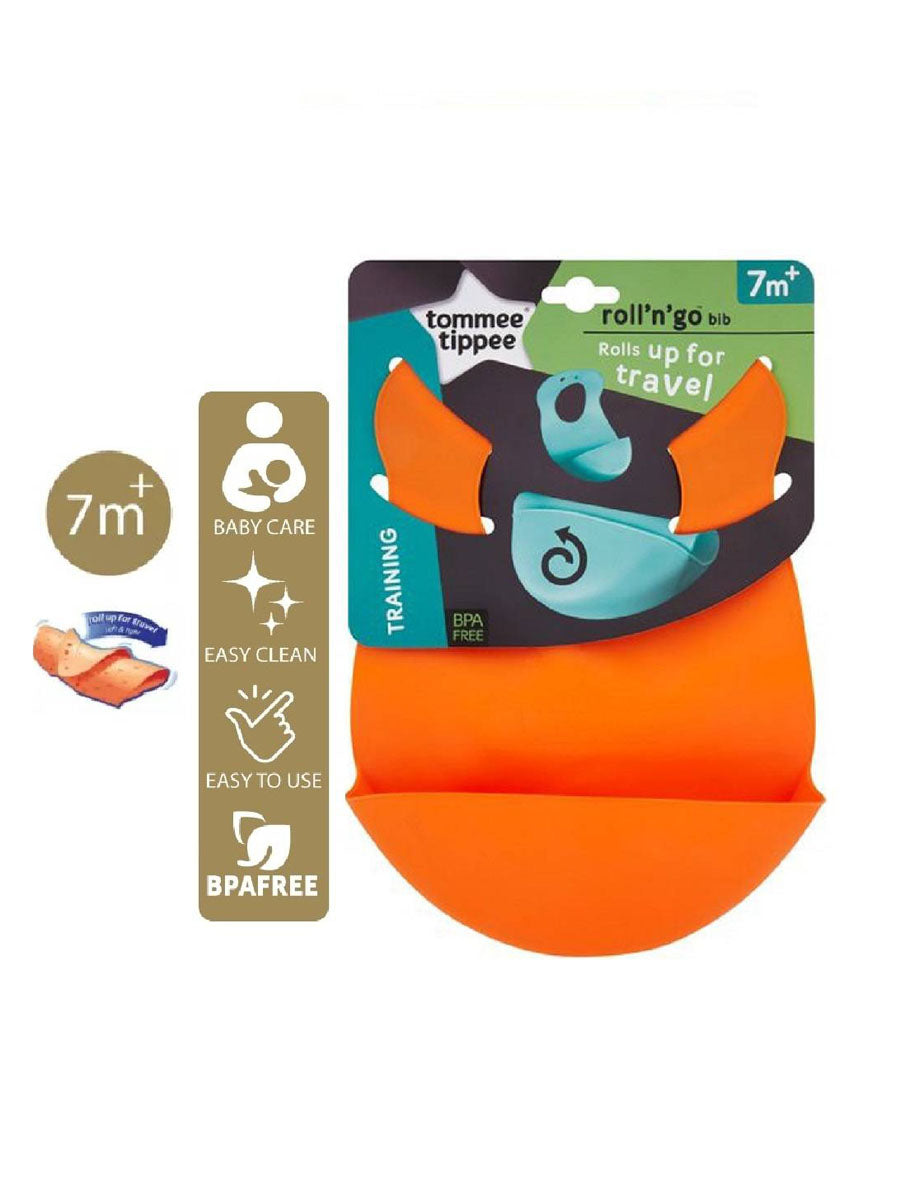 Tommee Tipee Baby Roll N Go Bib For Travel 7M+ 463514/38 (A+)