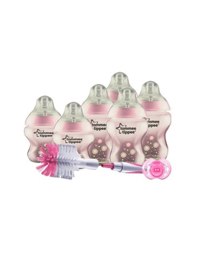 TT Baby Decorated Bottle Starter Set (10 Pcs) 423742/38 Pink (A+)
