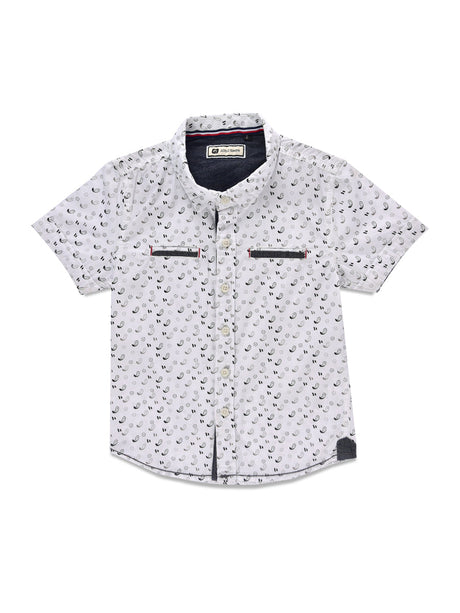 Imp Boys Shirt H/S With Paisley Print & Front Pocket Style 60132