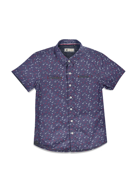 Imp Boys Shirt H/S With Paisley Print & Front Pocket Style 60132