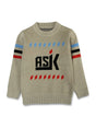 Imp Boys Round Neck Sweater L/S With Ask Print # 2007 (W-20)