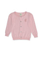Imp Girls Cardigan Sweater L/S With Flower Pach # 33310 (W-20)