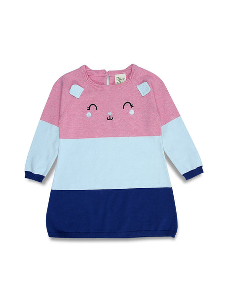 Imp Girls Long Sweater L/S With Cat Face Emb # 95387 (W-20)