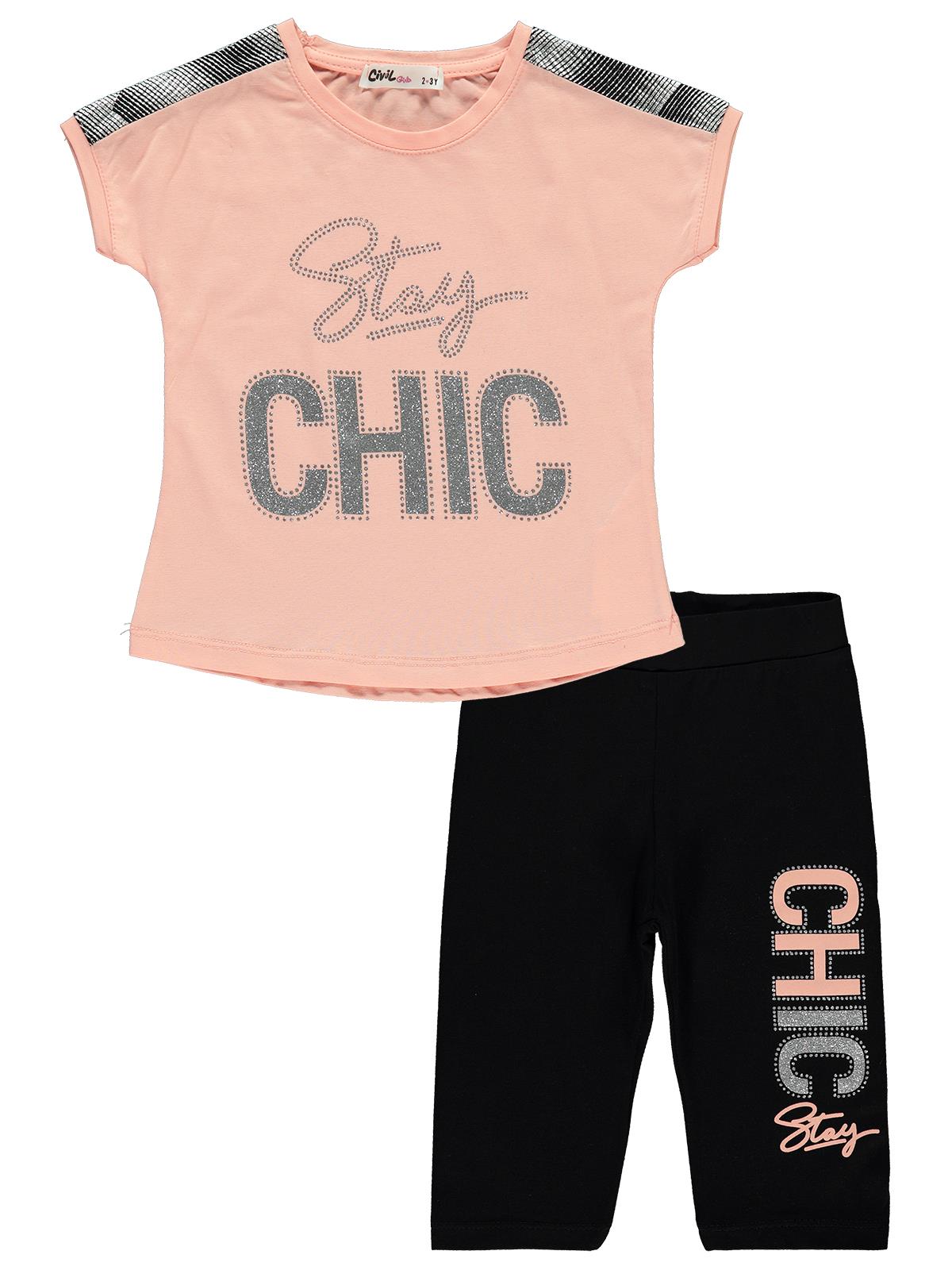 Civil Girls Pajama Suit #5893 With CHIC Print (S-22)