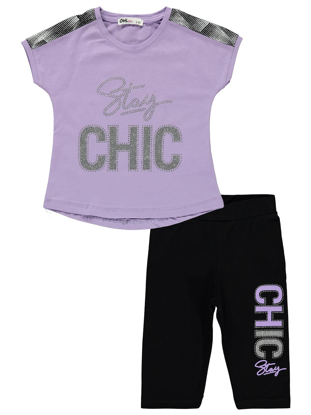 Civil Girls Pajama Suit #6893 With CHIC Print (S-22)