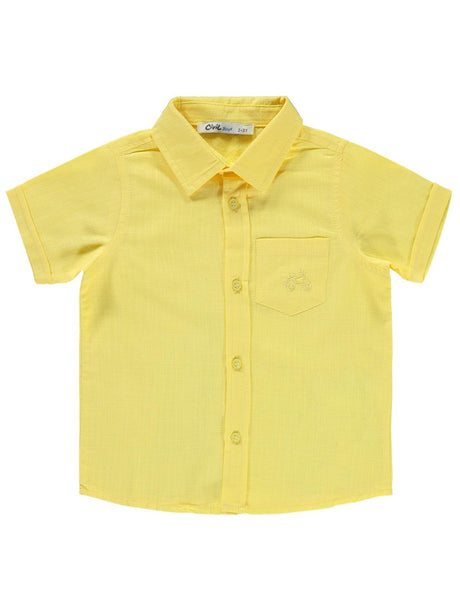 Civil Boys H/S Linen Collar Shirt F/O #2201-3 (S-22)