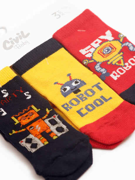 Civil Baby Socks 3Pk #3033 (S-22)