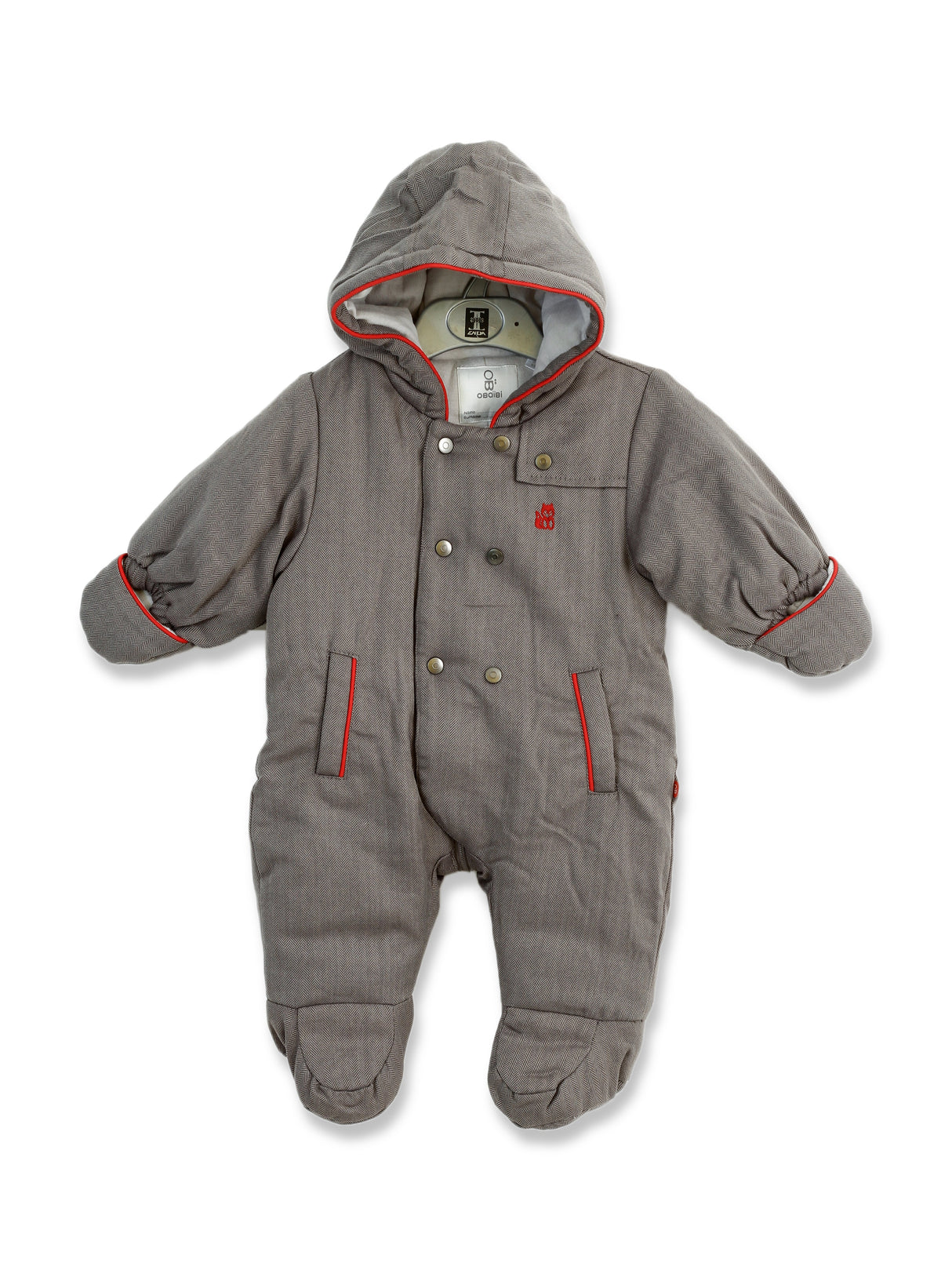 Imp Boys Quilted Romper With Hood #1080 (W-22)