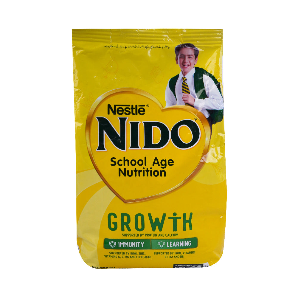 NESTLE NIDO MILK POWDER SCHOOL AGE GROWTH POUCH 650 GM