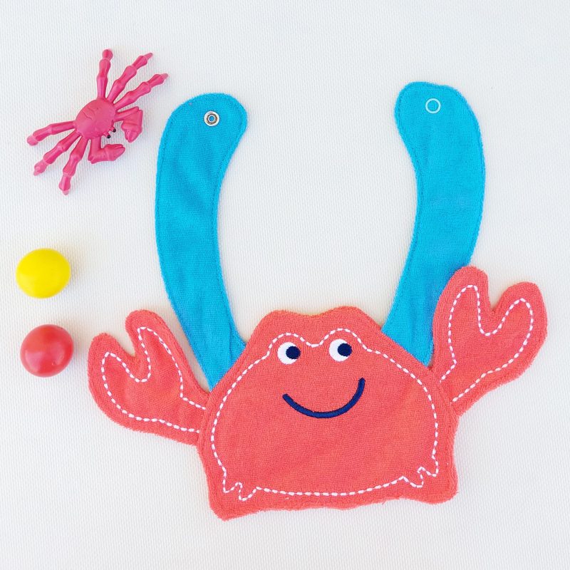 Cute Character Bib - happy crab