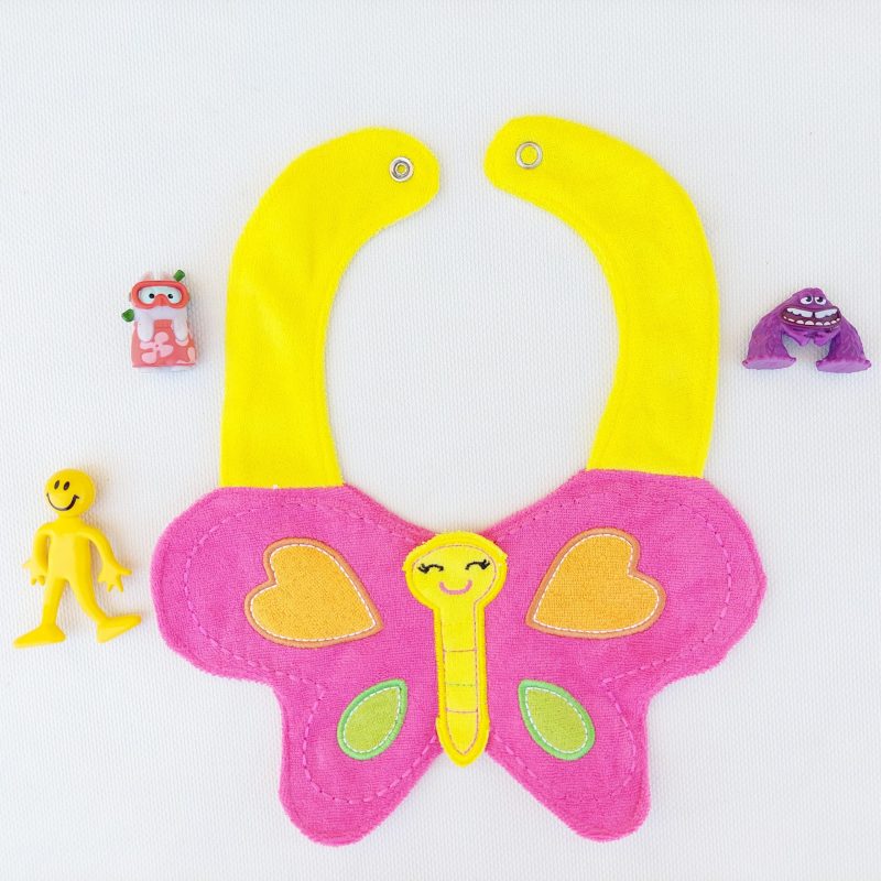 Cute Character Bib - butterfly