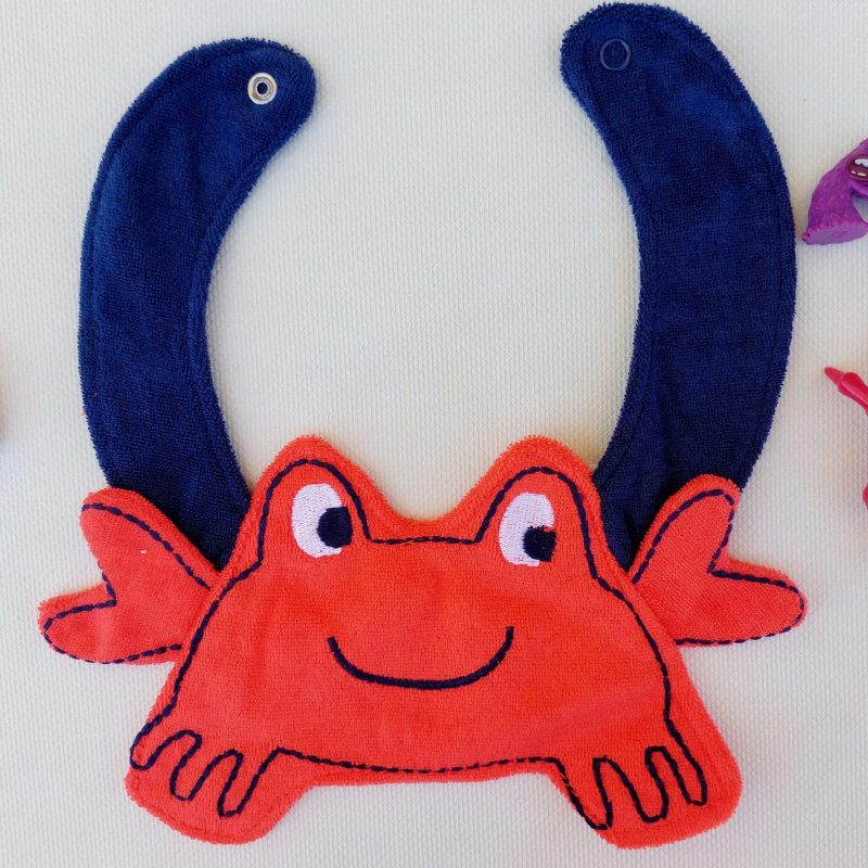 Cute Character Bib - big crab