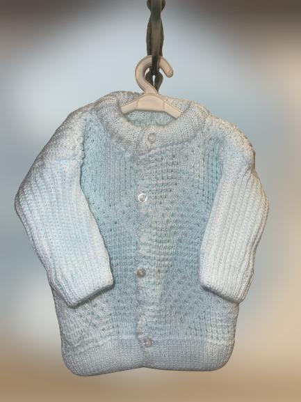 Baby Blue warm woolen set - sweater, trouser and cap