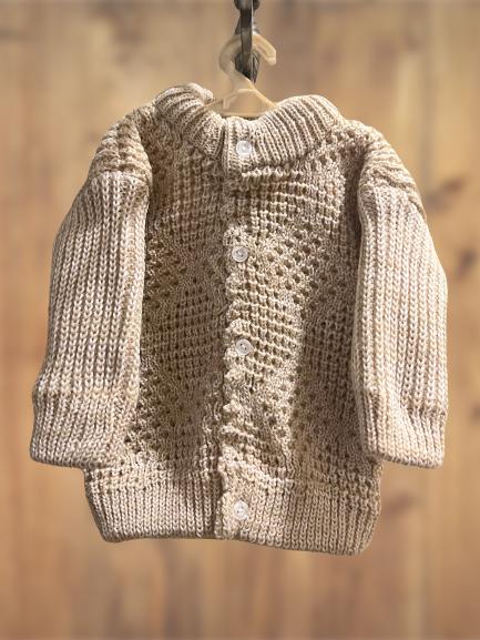 Brown warm woolen set - sweater, trouser and cap