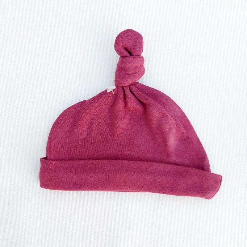 Knotted Cap- maroon