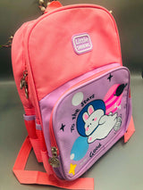 Pink School Bag Deal For Girls | Kids School Essentials Combo | Cute Backpack With Water Bottle Pocket Friendly Deal