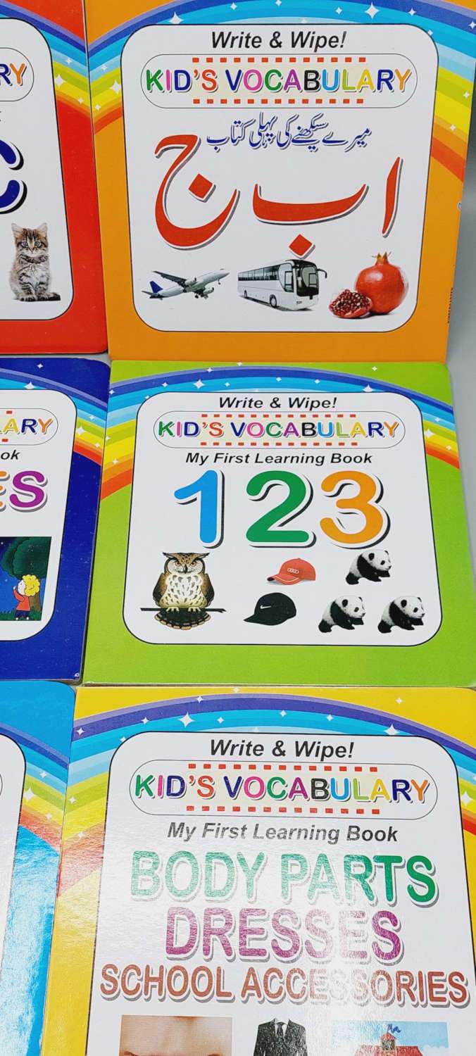 Write and Wipe Practice Books Set Of 6 | My First Learn-to-Write Books for Kids with Pen Control, Line Tracing, Letters And Numbers