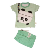 2 piece cotton Shirt And Trouser Set Panda