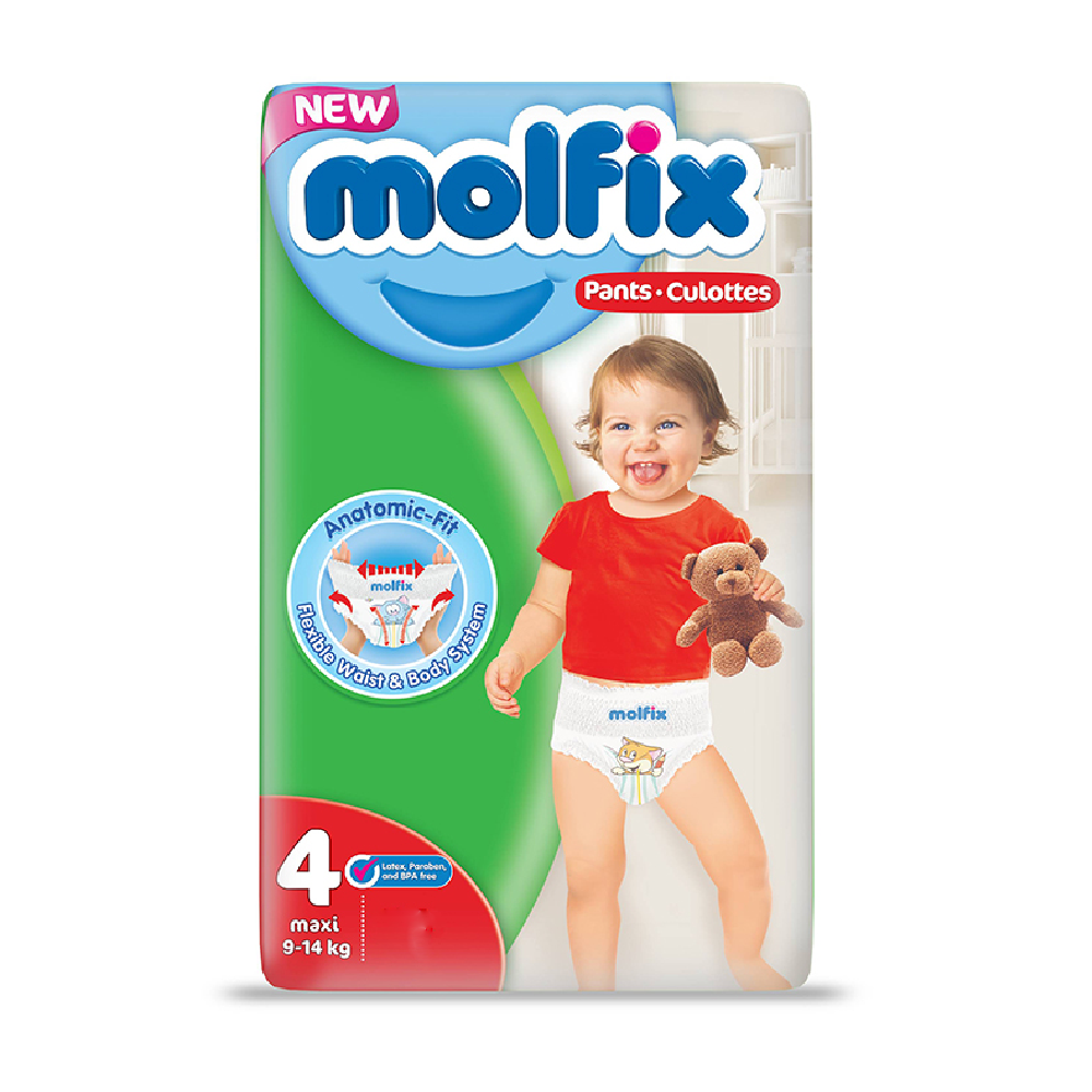 MOLFIX PANTS MAXI NO4 9-14 KG 54 PCS