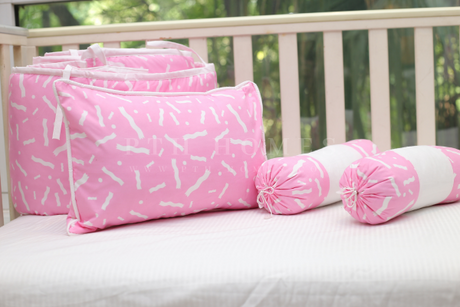 Pink Sprinkles - Crib Bedding Set