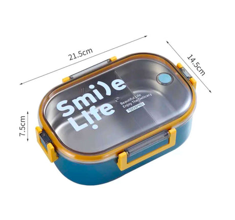 High Quality Stainless Steel Lunch Box Hot Cold Resistance Rectangle Shape 710ML
