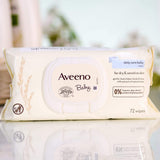 Aveeno Baby Wipes For Dry & Sensitive Skin 72pc