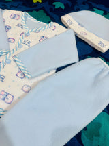 Blue Baby bear fleece set- Sweater, Trouser and Cap