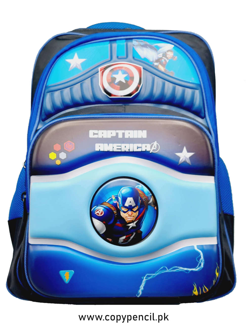 Captain America Themed Backpack For Kids Civil War Superhero