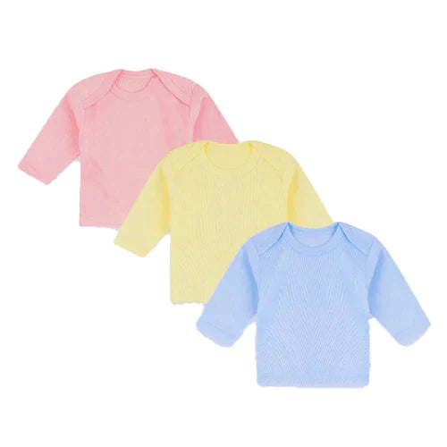 full sleeve baby vest Pack of 3 - mix color