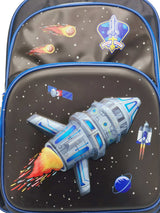 Space Rocket Backpack For Kids Outer Space School Bag